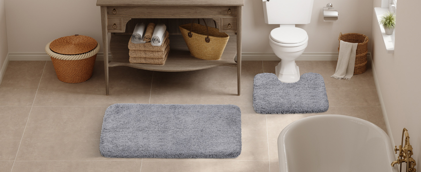 Amazon.com: Walensee Bathroom Rug, Non Slip Bath Mat (16 x